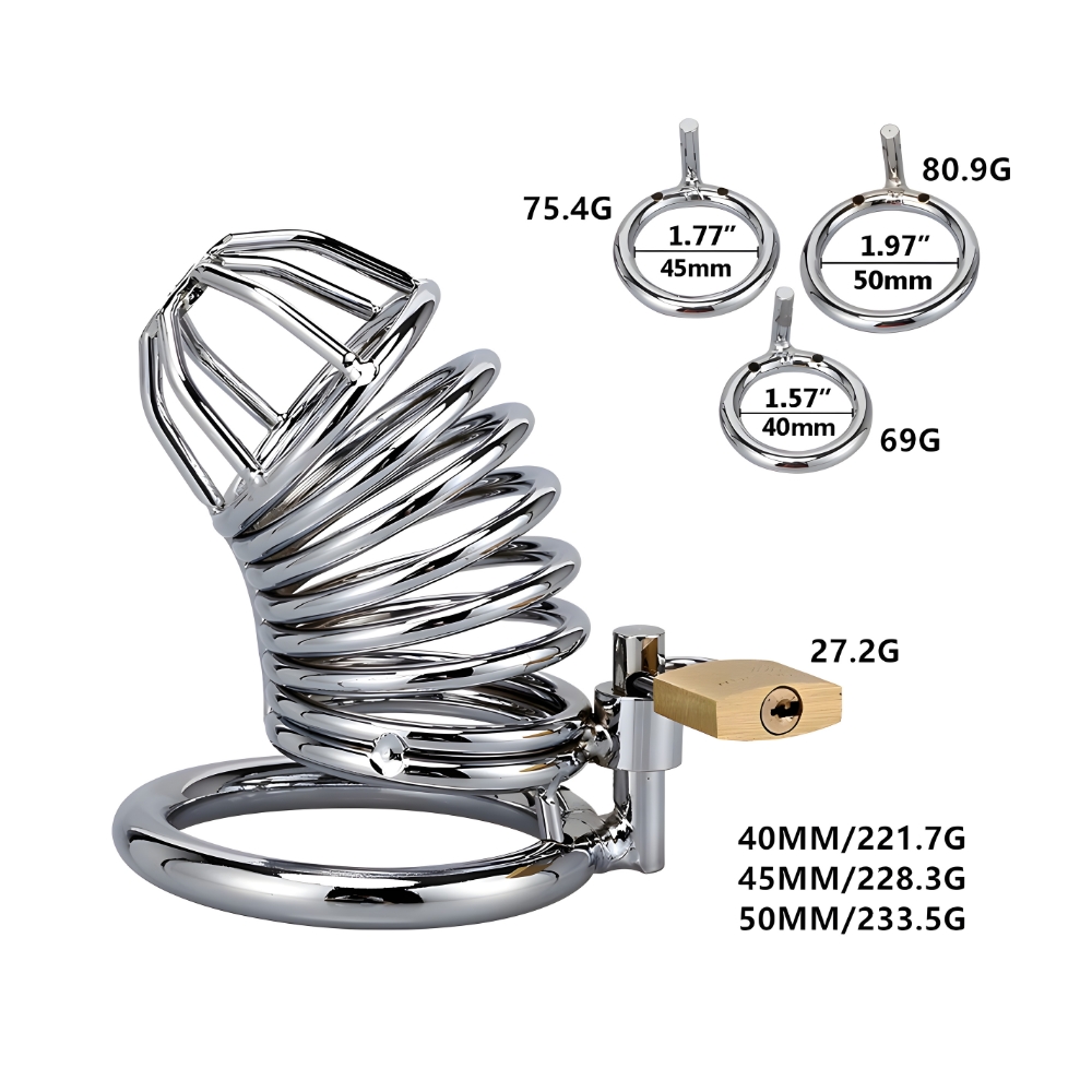 Impound Spiral Male Chastity Device - Image 2