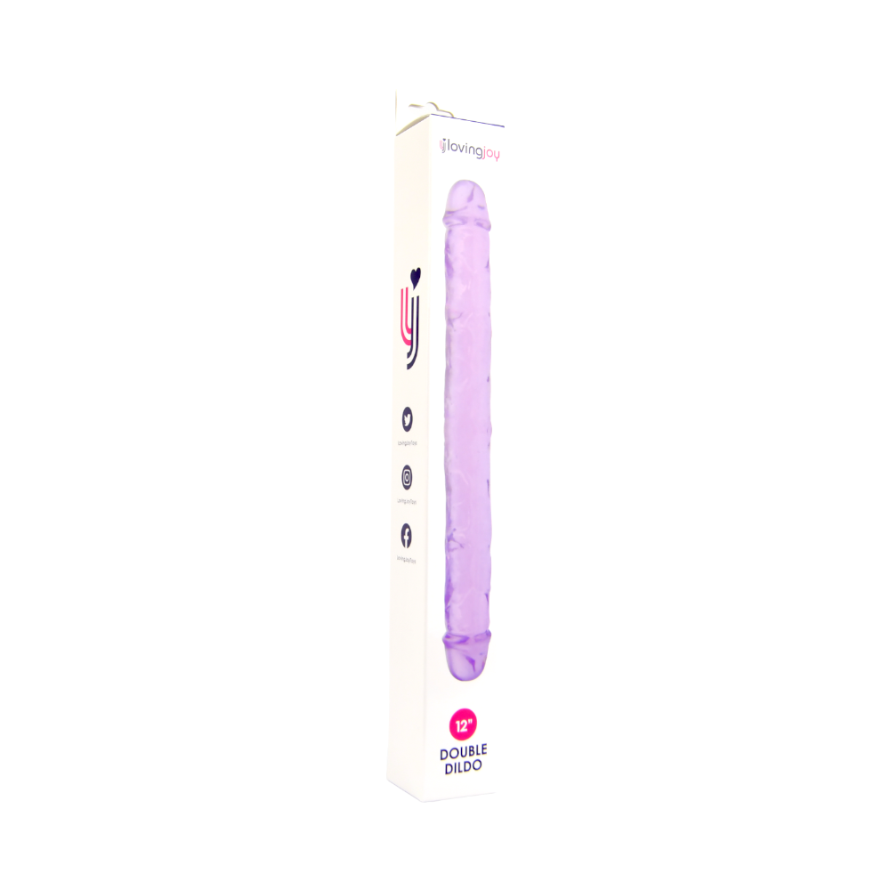 Loving Joy 12 Inch Double Dildo Purple - Image 7