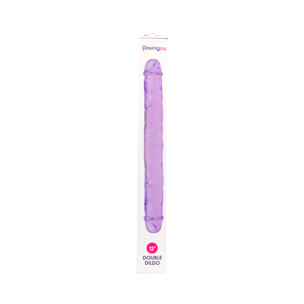 Loving Joy 12 Inch Double Dildo Purple - Image 6