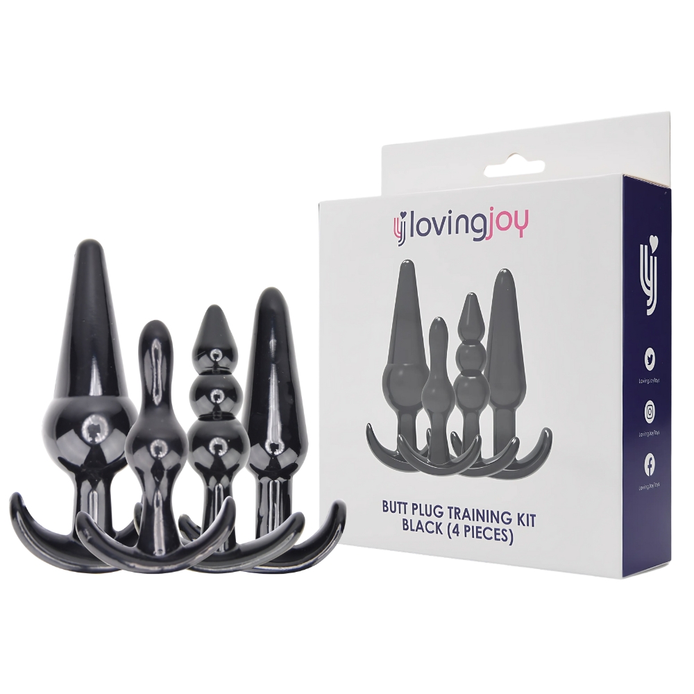 Loving Joy Butt Plug Training Kit Black - Image 13