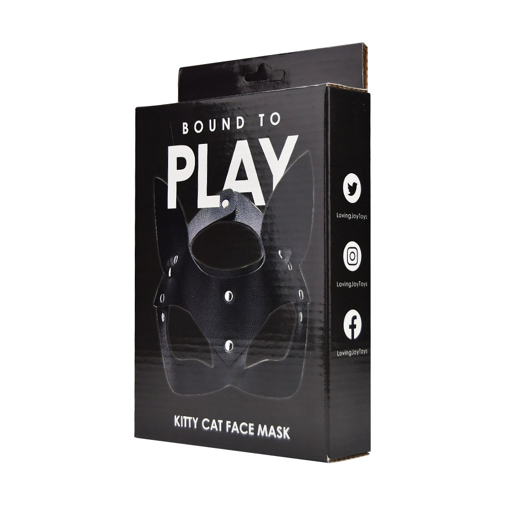 Bound to Play Kitty Cat Face Mask Black - Image 4