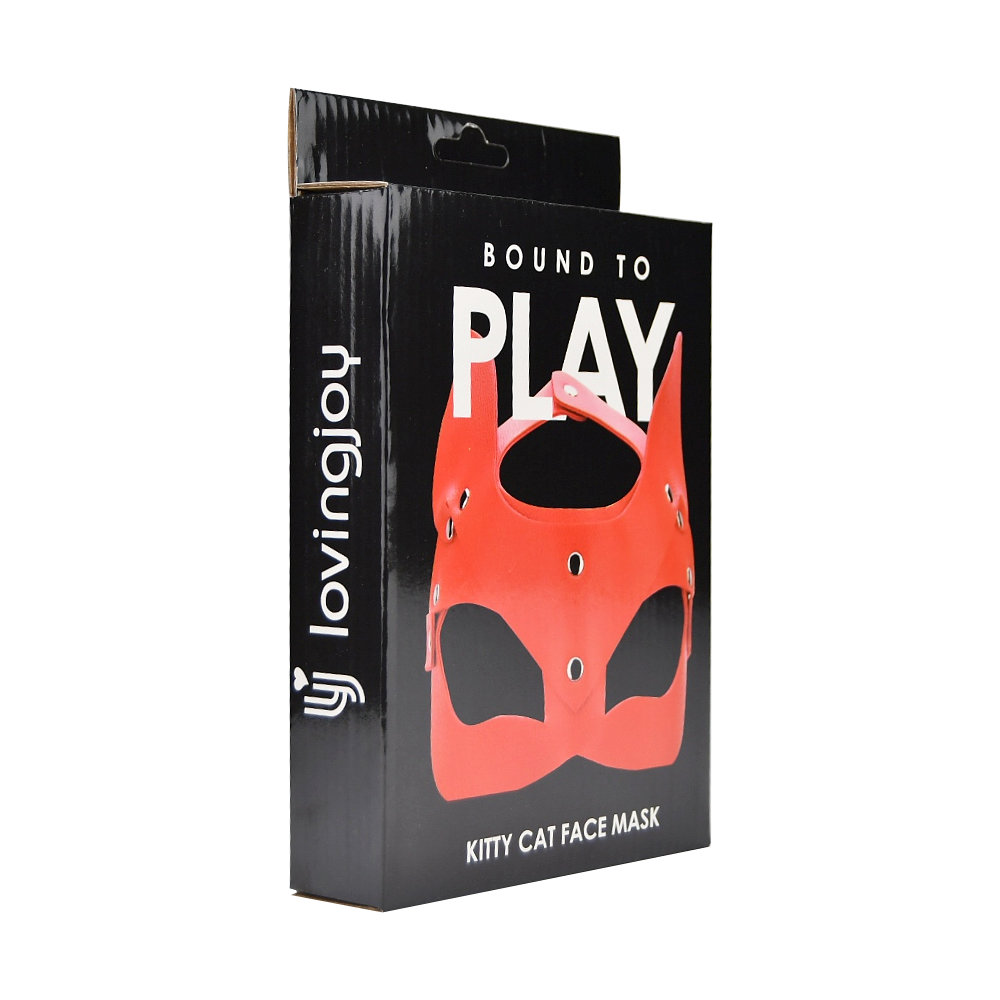 Bound to Play Kitty Cat Face Mask Red - Image 5