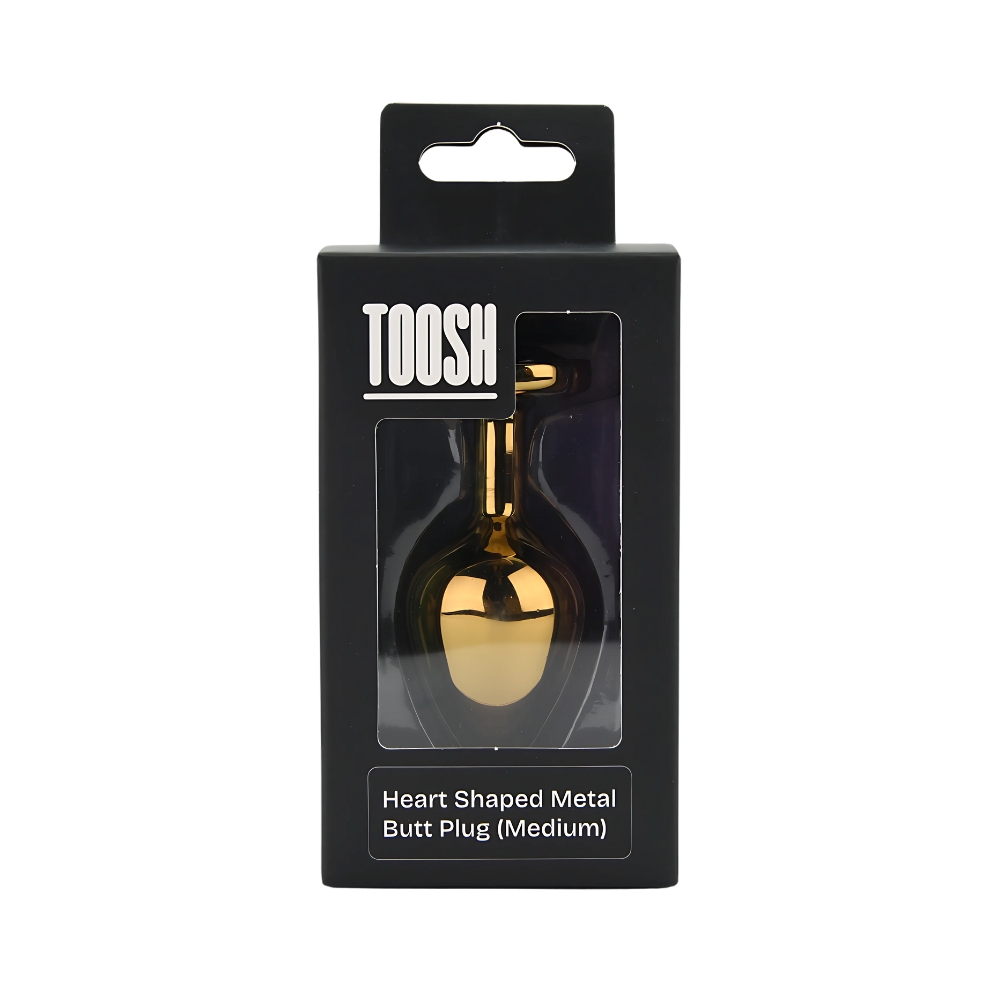 Toosh Heart Shaped Gold with Red Stone Medium - Image 6