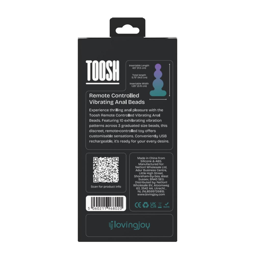 Toosh Remote Controlled Vibrating Anal Beads - Image 8