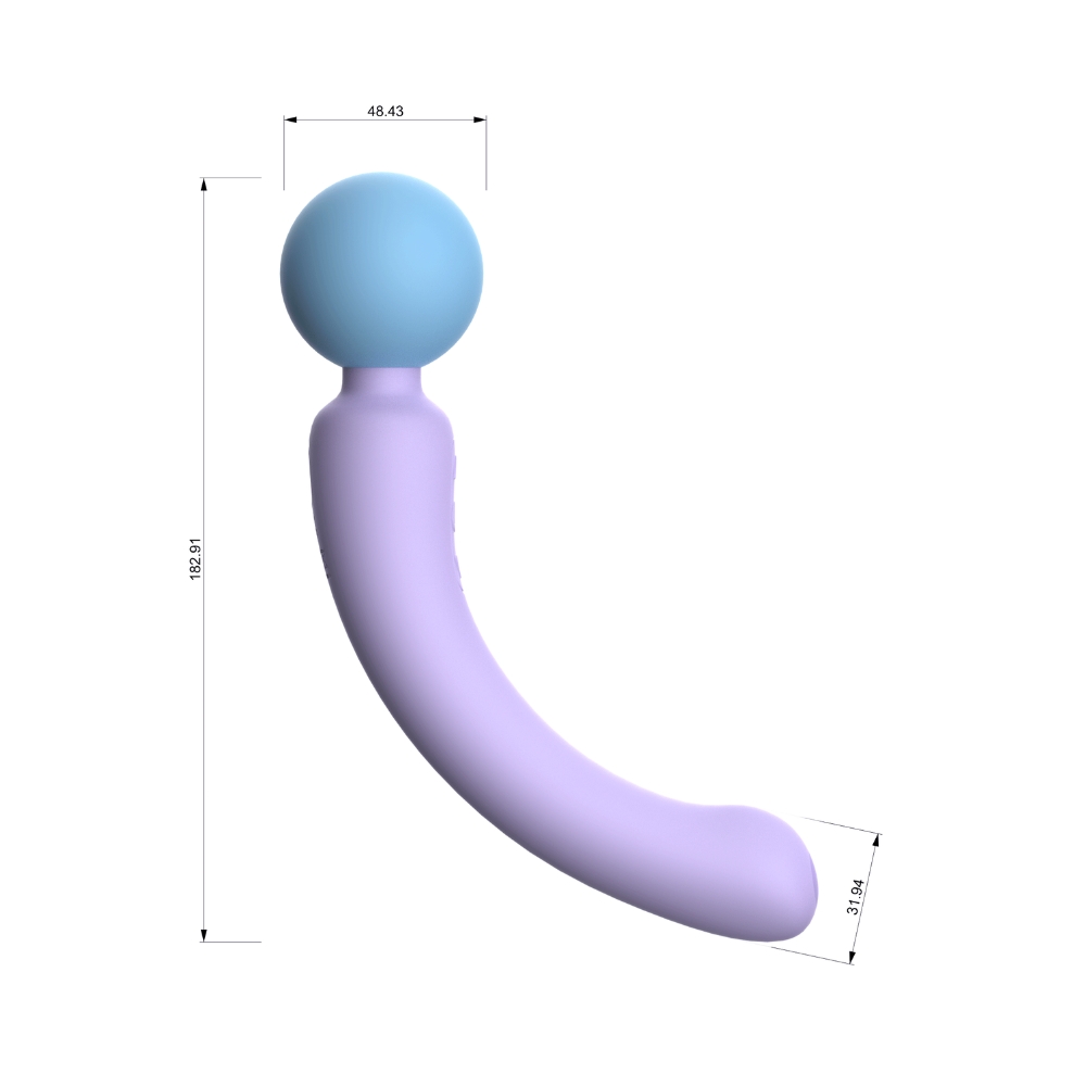Mina Flow Dual-Ended Wand Vibrator - Image 3