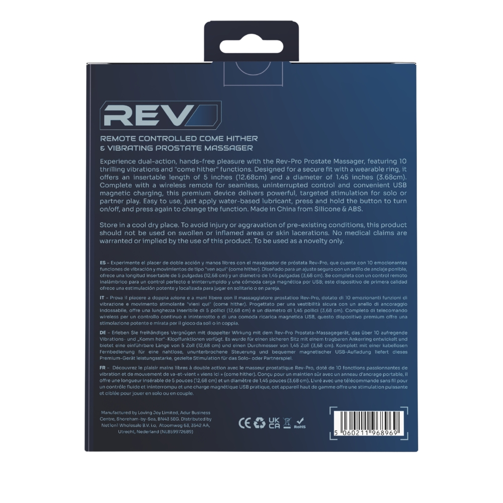 Rev Remote Controlled Come Hither & Vibrating Prostate Massager - Image 10