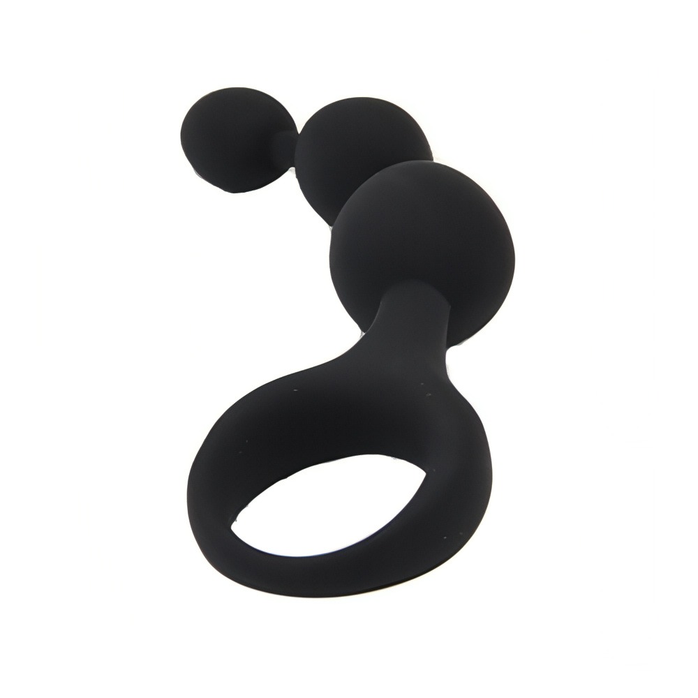 Loving Joy Triple Ripple Anal Beads-Black - Image 6
