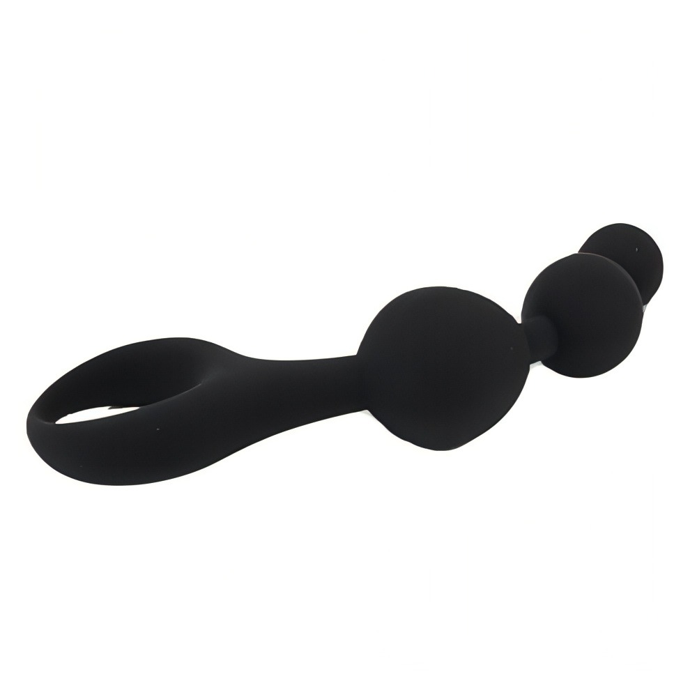 Loving Joy Triple Ripple Anal Beads-Black - Image 4