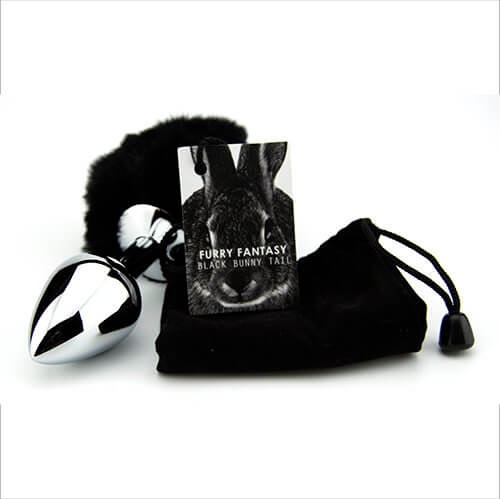 Furry Fantasy Black Bunny Tail Butt Plug - Image 4