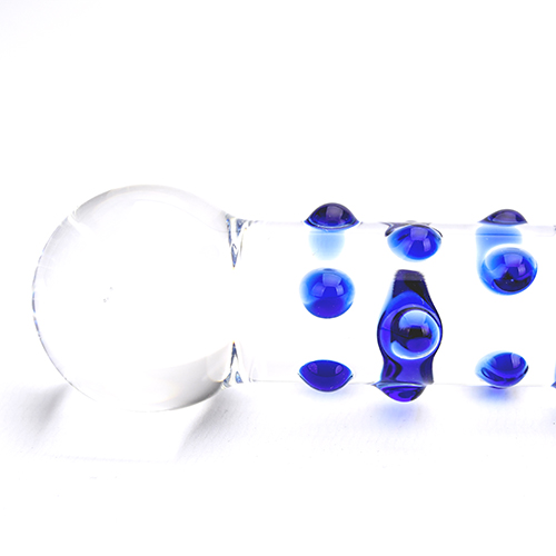 Spectrum Nubby Textured Glass Dildo - Image 4