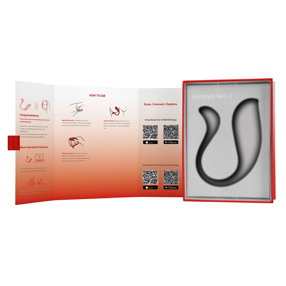 Svakom Phoenix Neo 2 Interactive App Controlled Vibrator - Image 6