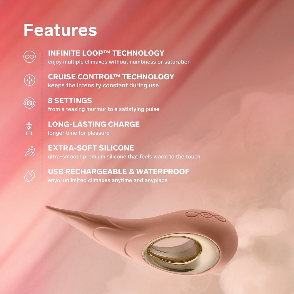 LELO Dot Cruise Clitoral Vibrator Peach Please - Image 8