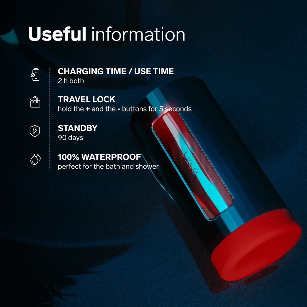 LELO F1S V3 AI Interactive Male Masturbator Blue - Image 10