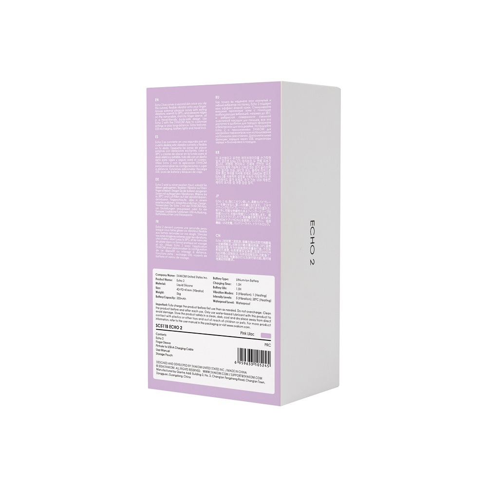 Svakom Echo 2 Finger Vibrator Lilac - Image 8