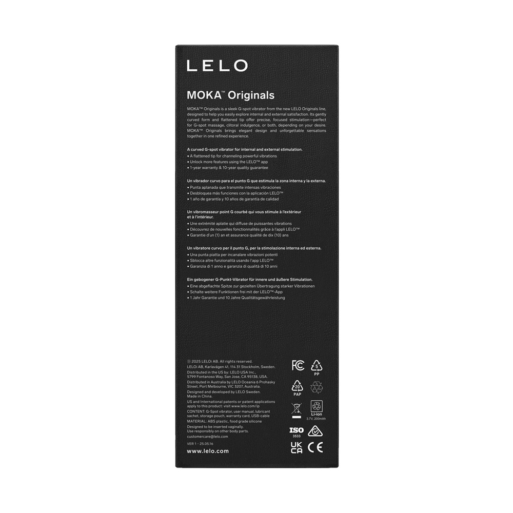 Lelo Originals MOKA G-Spot Vibrator - Image 5