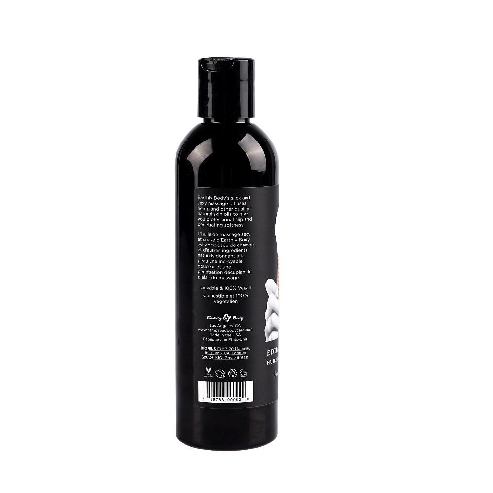 Earthly Body Edible Massage Oil - Vanilla - Image 9