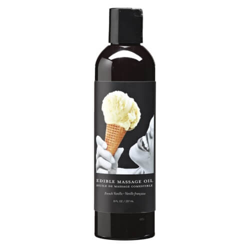 Earthly Body Edible Massage Oil - Vanilla - Image 5