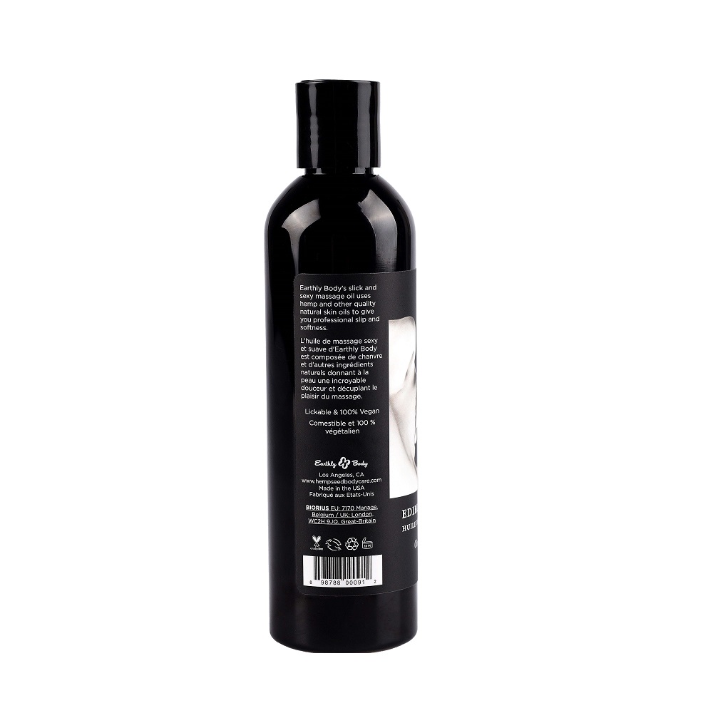 Earthly Body Edible Massage Oil - Vanilla - Image 7