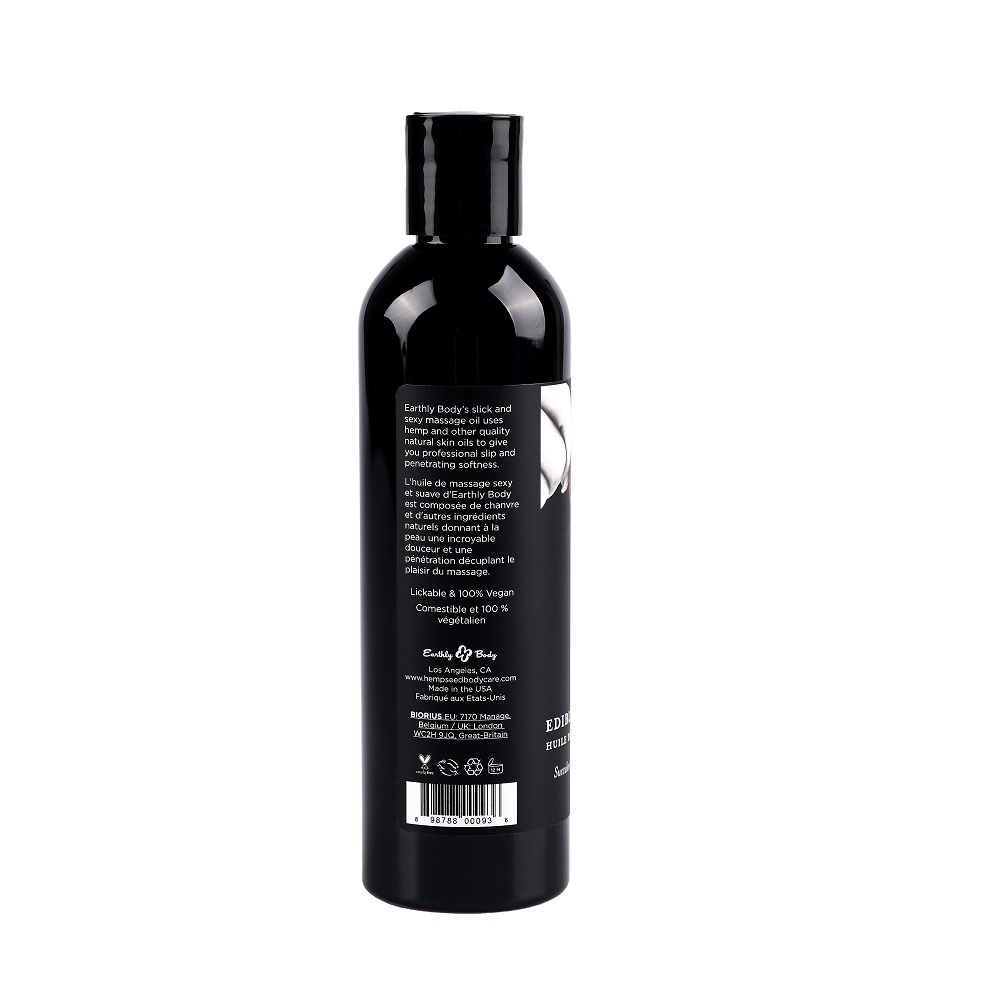 Earthly Body Edible Massage Oil - Vanilla - Image 8