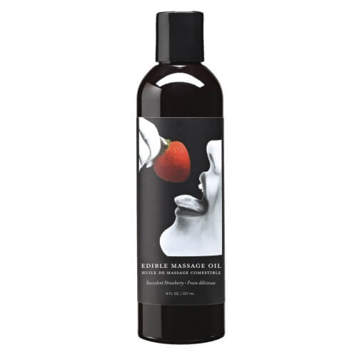 Earthly Body Edible Massage Oil - Vanilla - Image 3