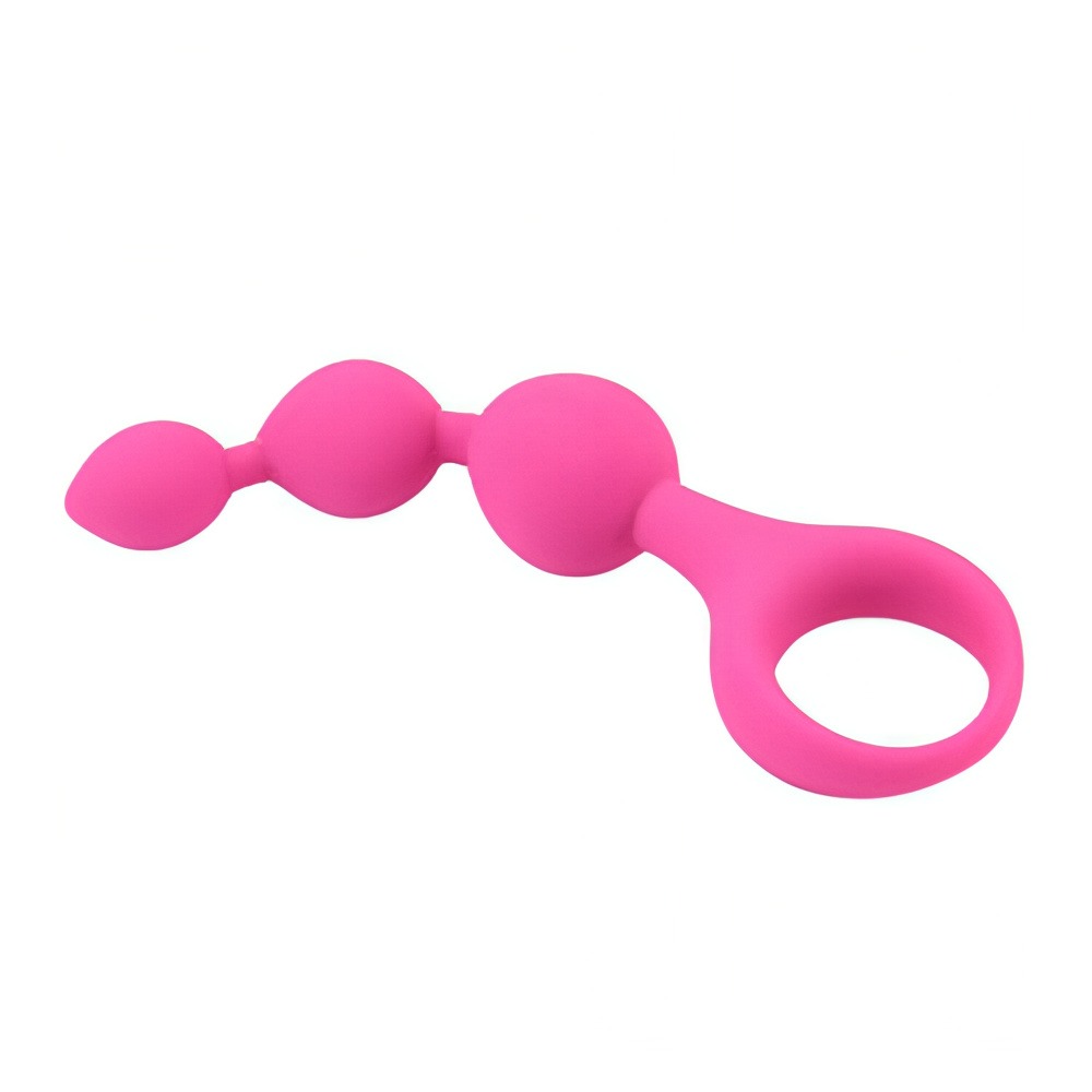 Loving Joy Triple Ripple Anal Beads-Pink - Image 5