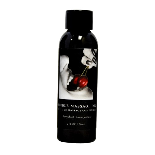 Earthly Body Edible Massage Oil 2oz - Cherry - Image 6