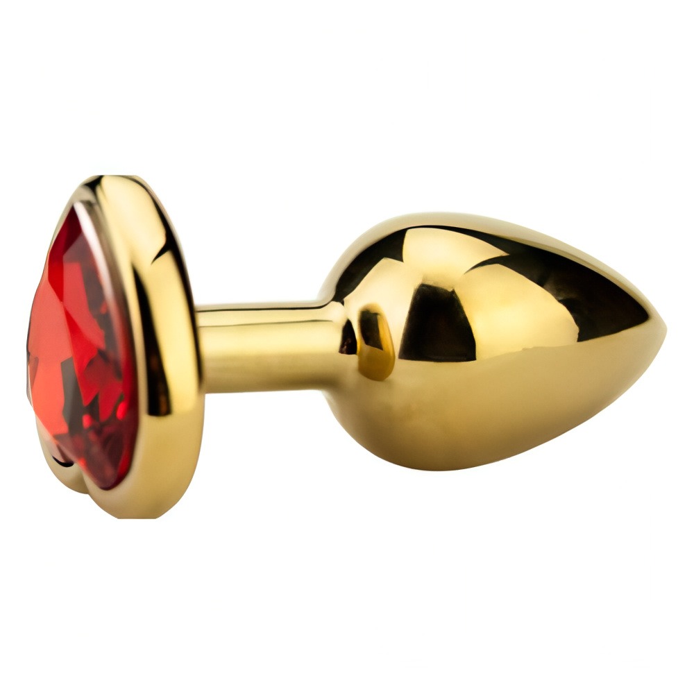 Precious Metals Heart Shaped Butt Plug-Gold - Image 4